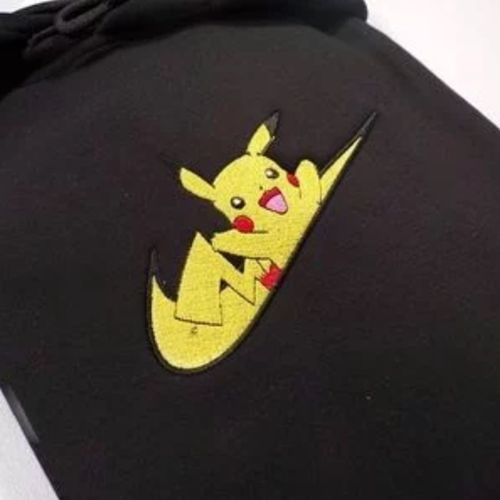 Pikachu Electric Pokemon black hoodie